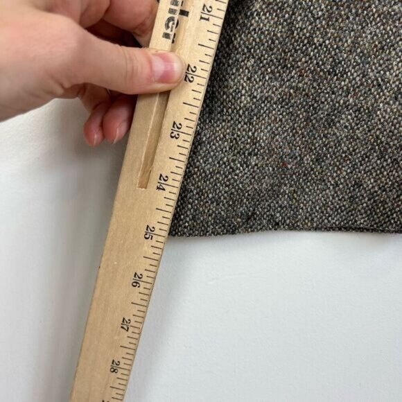 Vintage Oakton Men’s 46R Pure Virgin Wool Classic Grey Suit Jacket Sports Coat - Picture 8 of 12